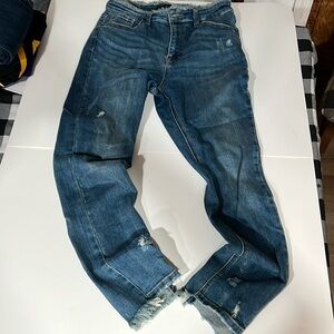 Risen size 9 29' waist narled jeans med blue style RDP1262